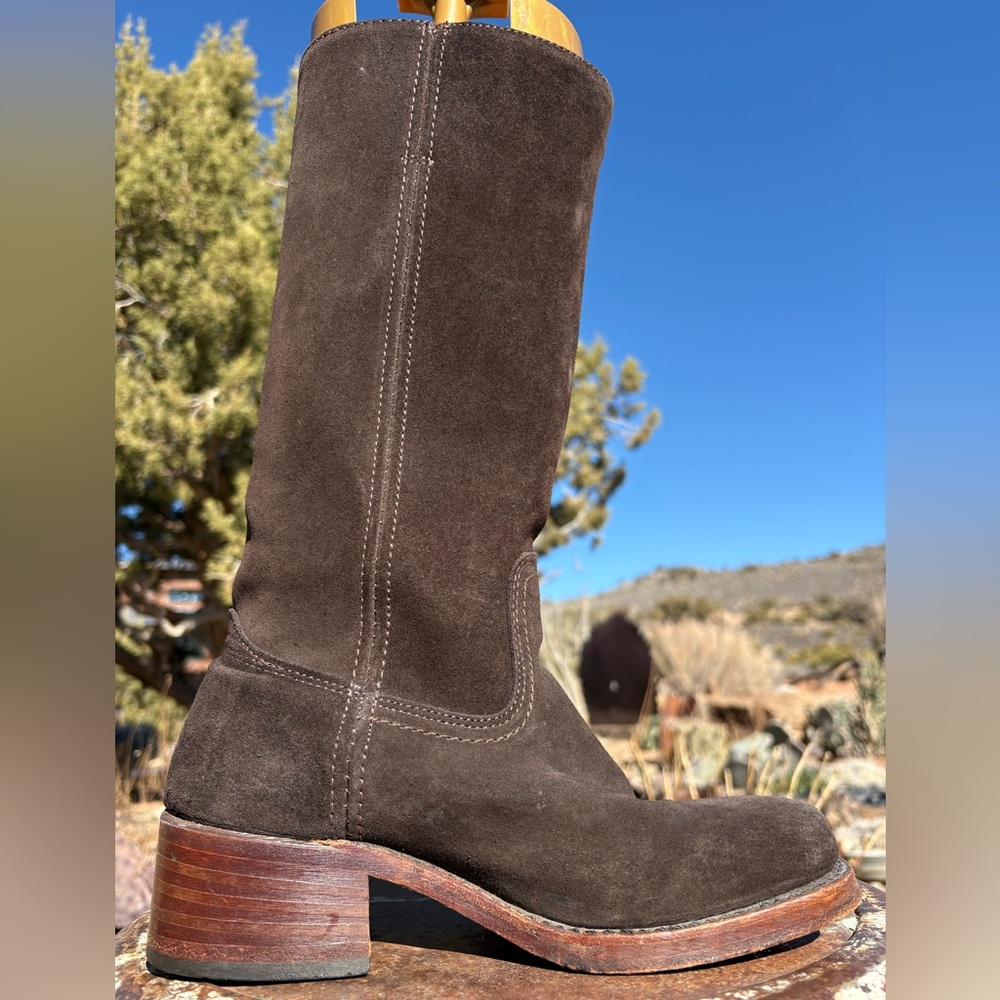 FRYE 🇺🇸 Campus 14L Boots Suede Vintage - Picture 3 of 16